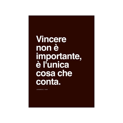 Juventus - Vincere non é importante