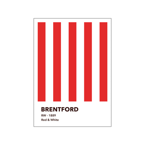 BRENTFORD - RED & WHITE